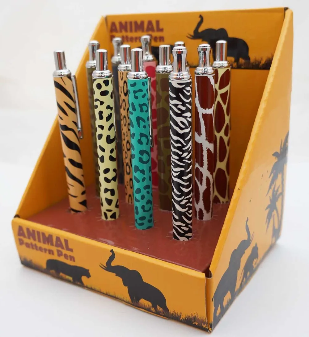 Metal Zebra Ballpoint Pen Animal Tiger Lion Giraffe Pen Sa8000 Sedex