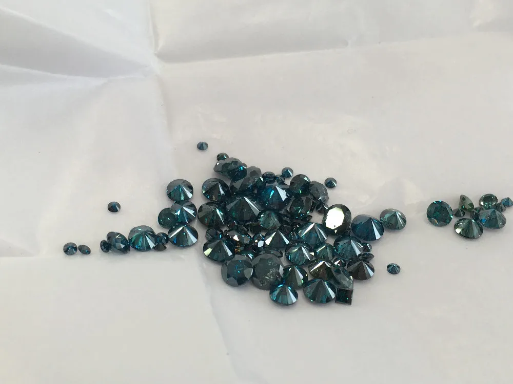 Blue Color Treated Natural Brilliant Cut Loose Diamonds Buy Blue