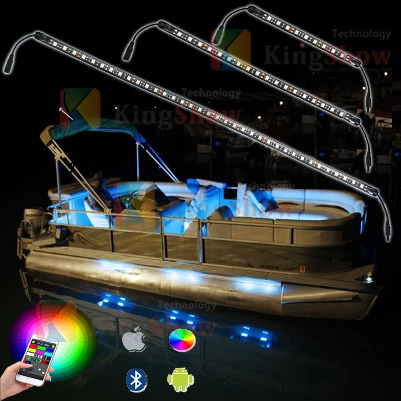 6pc LED Wireless Music Control Million Color waterpoof ultrathin pvc Marintime strips Light