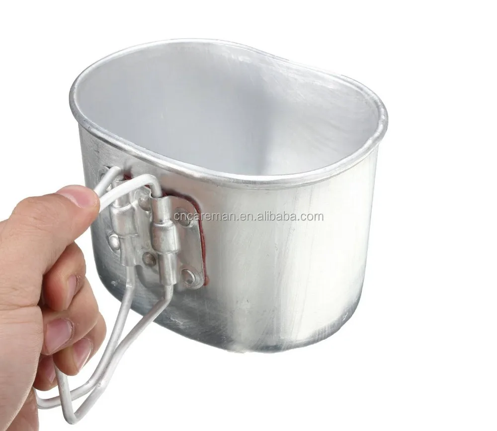 1.3 Litre Aluminum Military Water Canteen With Cup And Cover Pouch