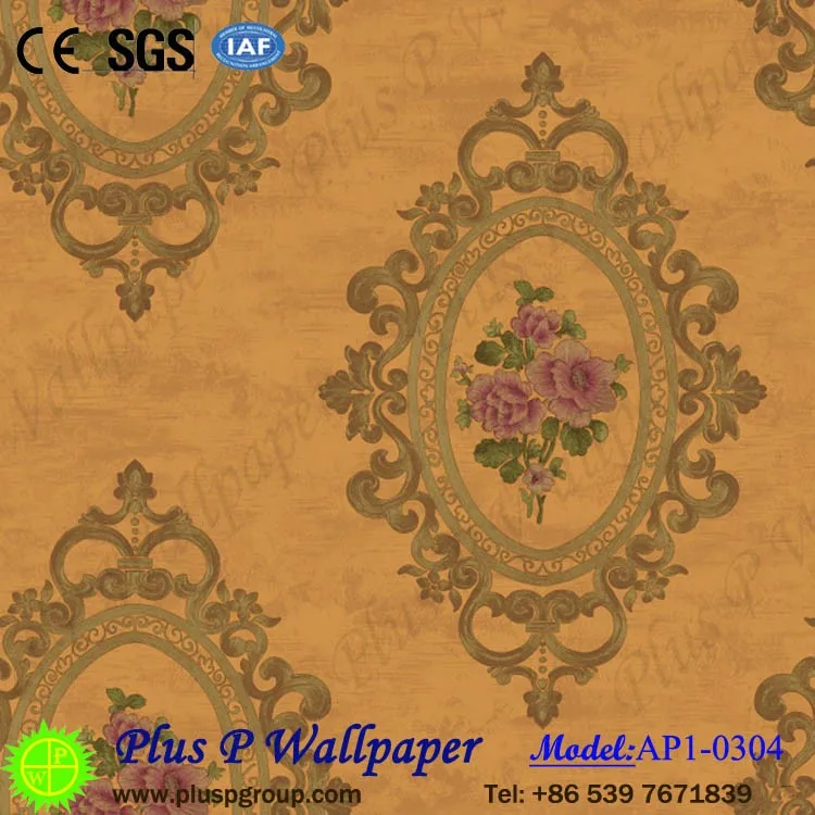 Classic Design Pvc/vynil Wallpaper Washable Low Cost Wall Covering