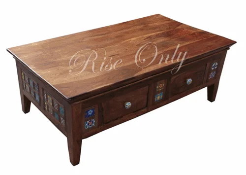 Rise Only Sheesham Wood Germany Style Coffee Table Furniture