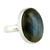 Unique Blue Fire Labradorite Bezel Setting 925 Sterling Silver Ring, Wholesale Silver Jewellery, Indian Silver Jewelry