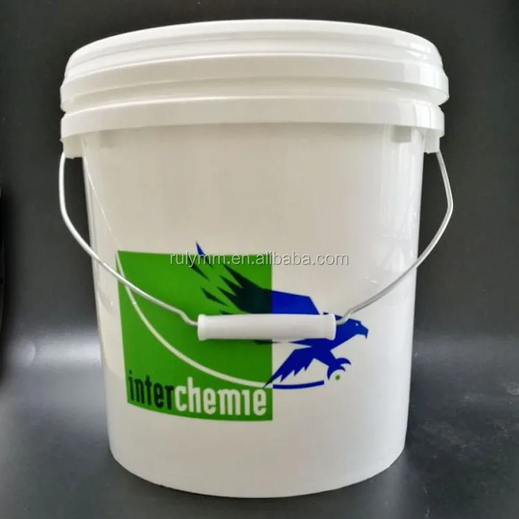 10L factory wholesale pp material plastic bucket with metal handle Details
