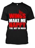 Men's High Quality Black Screen Printed Artwork Tshirt Tee Wings Make Me You Happy Red & White Cotton Polyester Hot Selling