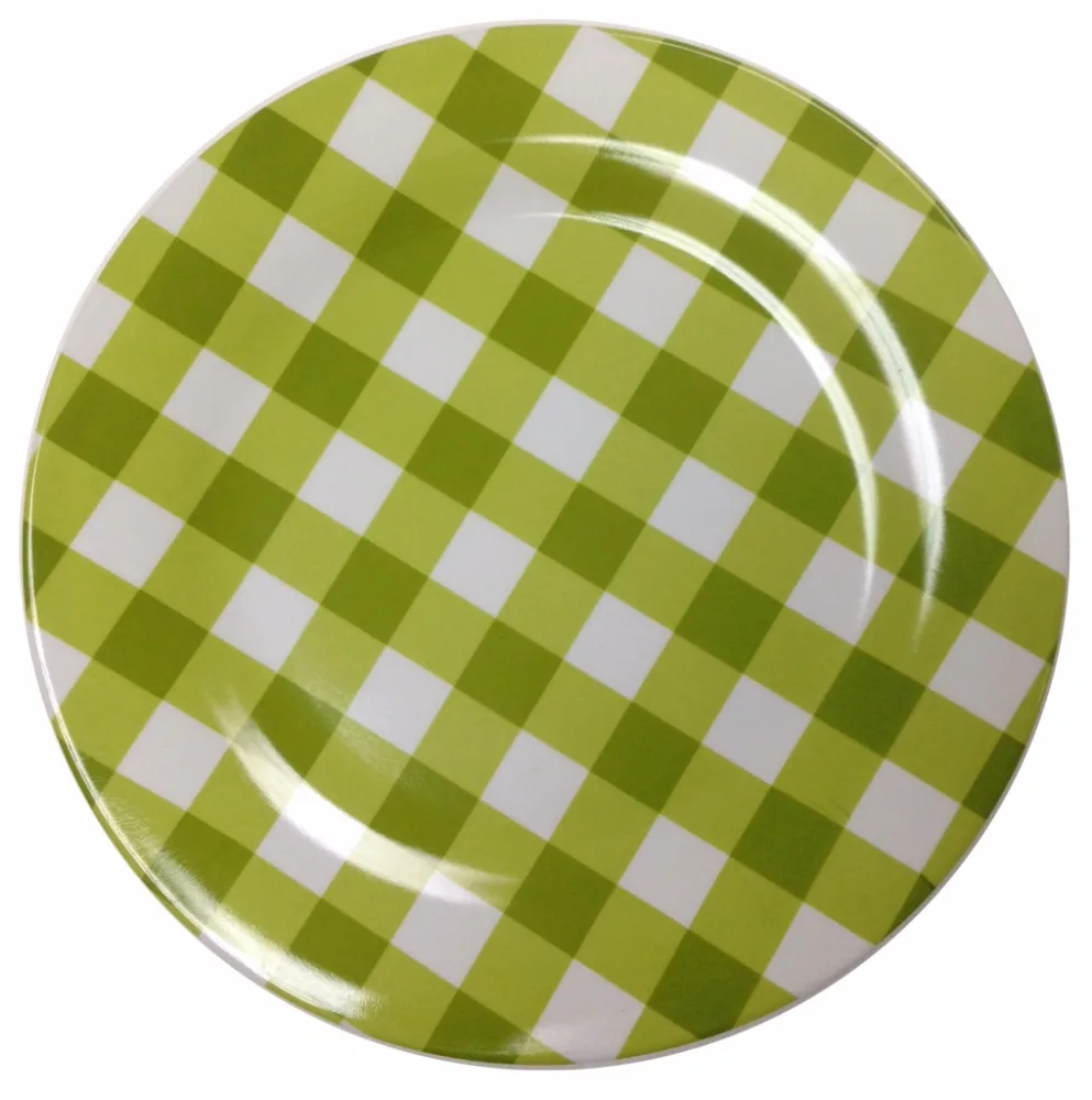 Decorative 60 Melamine Plates Green Buy Decorative Mosaic