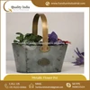 Vintage Metallic Durable Best Quality Antique Look Flower Pot For Gardening