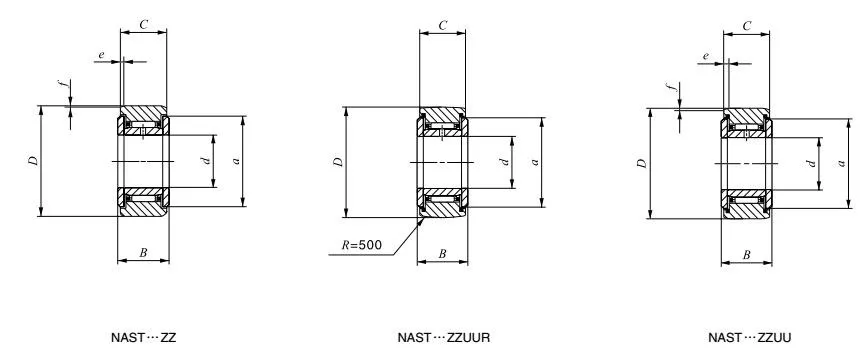 NAST 35 R Separable Type Bearings Separable Roller Followers 35x72x20mm 1 PC TONGCHAO Professional NAST35 Roller Followers Bearing 