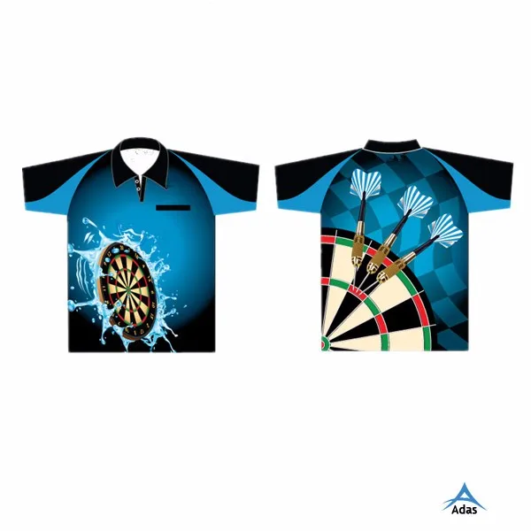 Men's Sublimated Printing Customized Dart Tshirt With Recycled