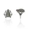 Vintage Style Pave Diamond Frog Animal Ring