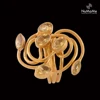 Sparkling Citrine Spiral Handmade Ring in Gold Plated 925 Sterling Silver