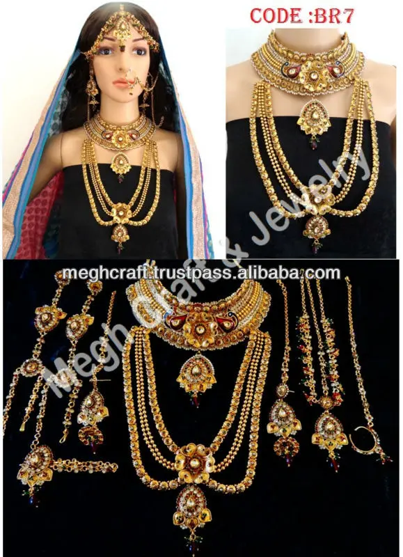 Wholesale Bridal Jewelry Sets Gold Plated Dulhan Sets Buy Gold