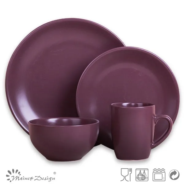 purple dinnerware