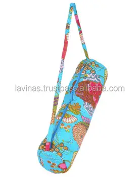 Indian Designer Gymnastic Yoga Mat Long Cross Body Yoga Mat Bag