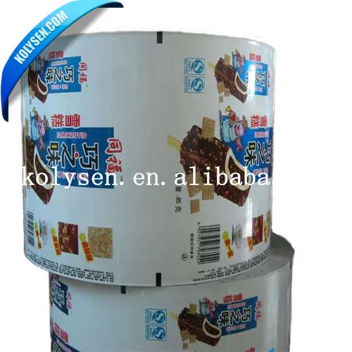 Custom roll packaging film for auto making tissue bags