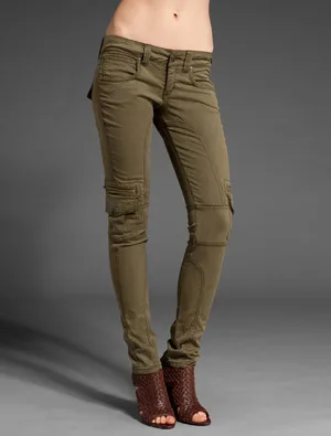 womens cargo skinny pants - Pi Pants