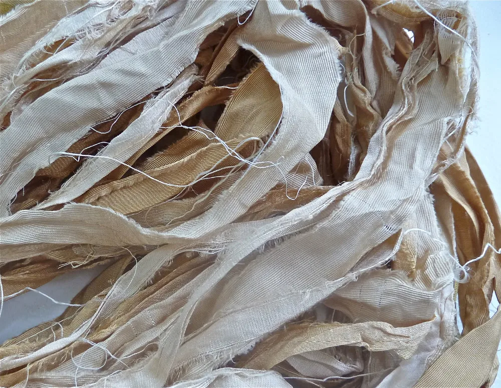 White,Natural,Undyed Sari Silk Chiffon Yarns Suitable For Dyers ...