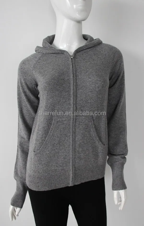 Manufacturer Heavy Gauge 7gg Women Pure Cashmere Hoodie Sweater - Buy 