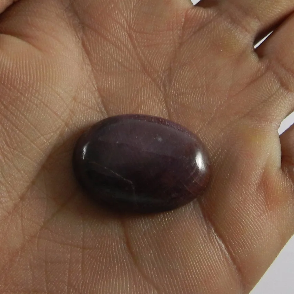 10.43 gms 天然红宝石 20 x 29毫米椭圆形凸面宝石首饰 si0401