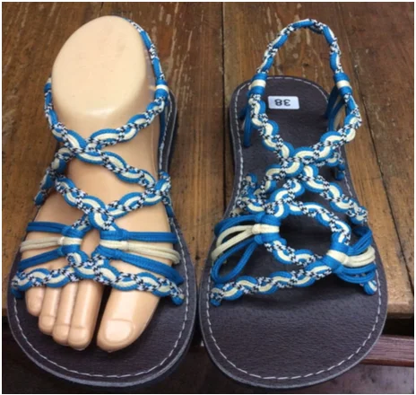 Handmade Rope Sandals Dobbytex Bangkok Thailand Women Lace-up DBTS10 ...