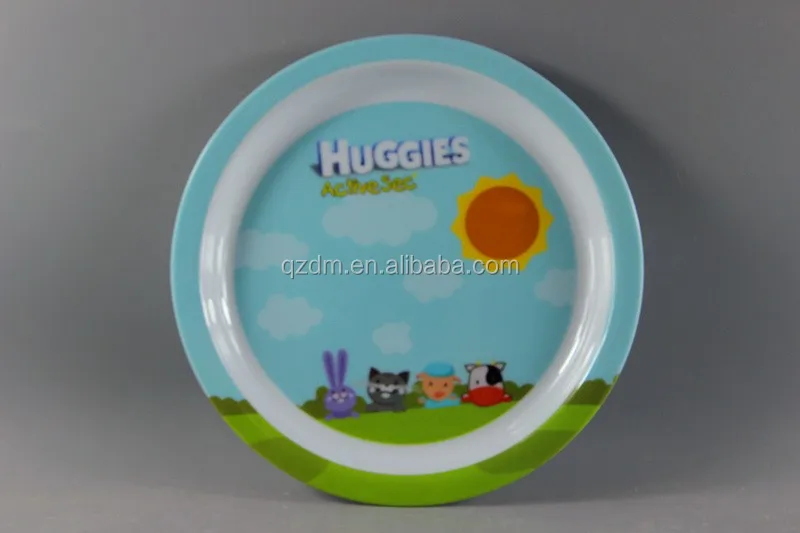 Food-Safe Dishwasher-Safe Melamine Kids Plates