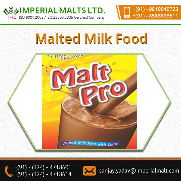 Standard Malted Milk Food Powder Available From Leading Organic Food