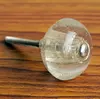 Round Bubble Glass Furniture Knob Cabinet Door Pull Handle