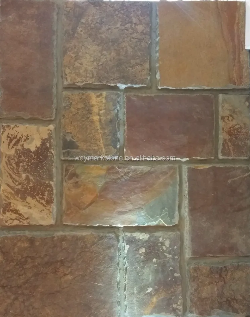 Natural Wall Stone Cladding Rectangular shape Loose Stone veneers WRSV