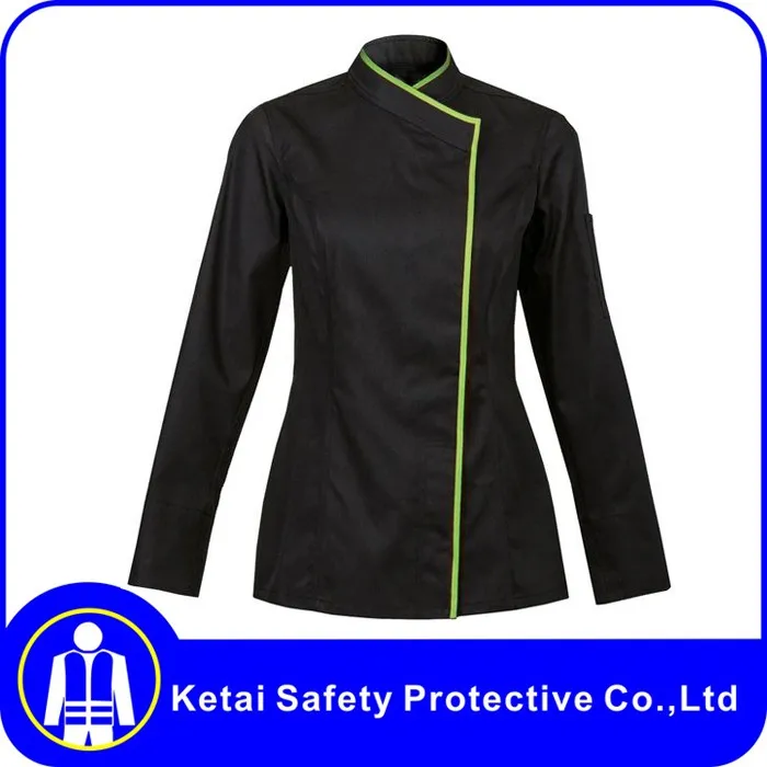Durable Long Sleeve Chef Clothing Chef Coat Black Chef Uniform Buy