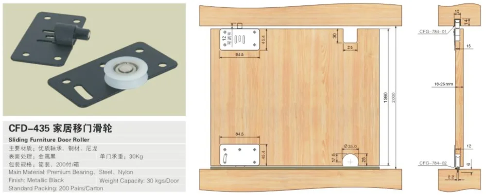 sliding door roller