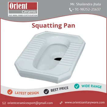 Toilet Squatting Pan Of Ceramic Material At Less Price In Many Colors