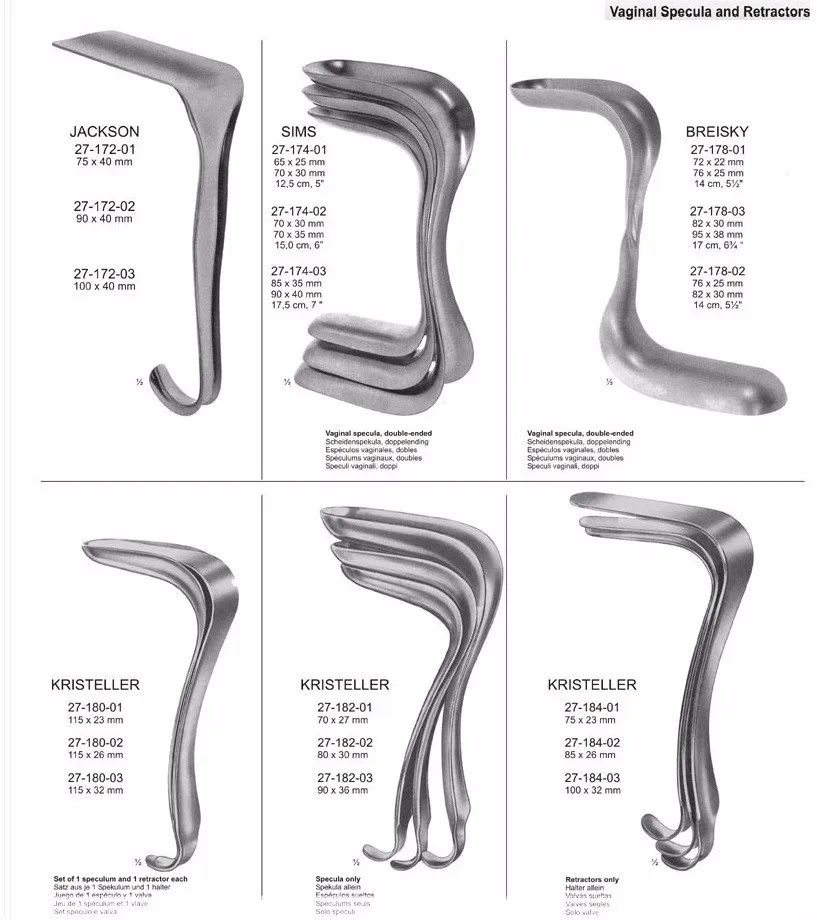 Jackson Vaginal Specula And Retractors Gynecology & Obstetrics