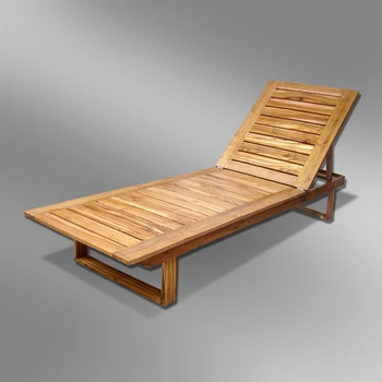Modern Poolside Sun Lounger Jambi Design Wooden Poolside Sun Lounger Jambi Design