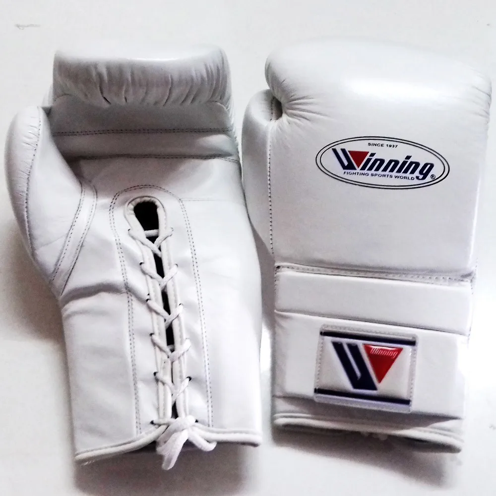 Customized Fighter Boxing Gloves With Name And Brand Logo Shine Color