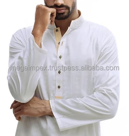 white shalwar kameez design for man