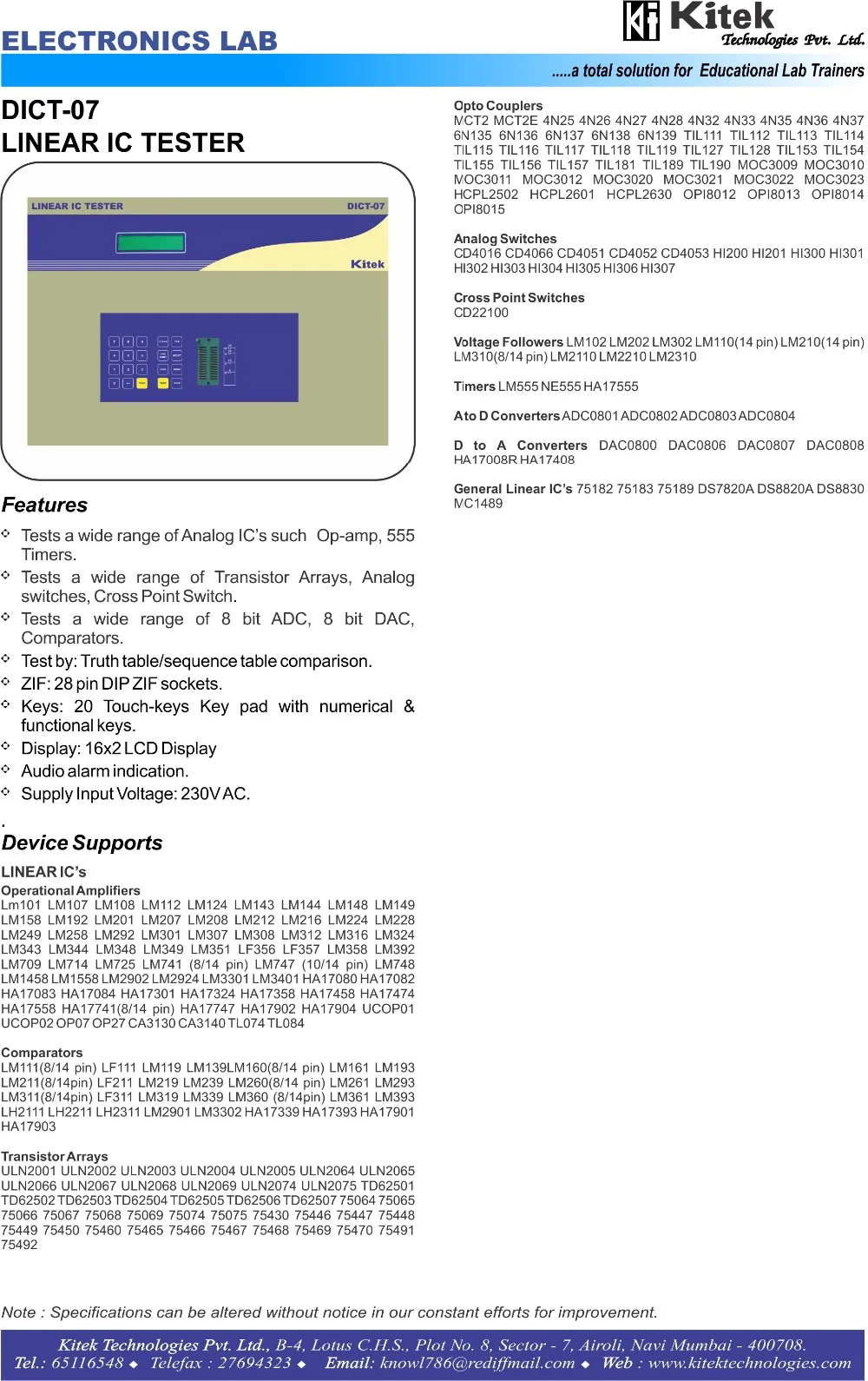 Dijital Ic Tester / Analog Ic Tester/doğrusal Ic Tester Buy Ic Test