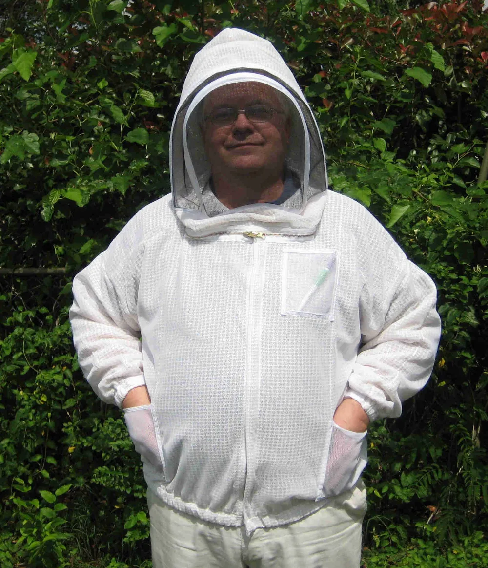 养蜂人外套蜂具防护外套超小蜜蜂外套超风养蜂夹克3 层养蜂夹克