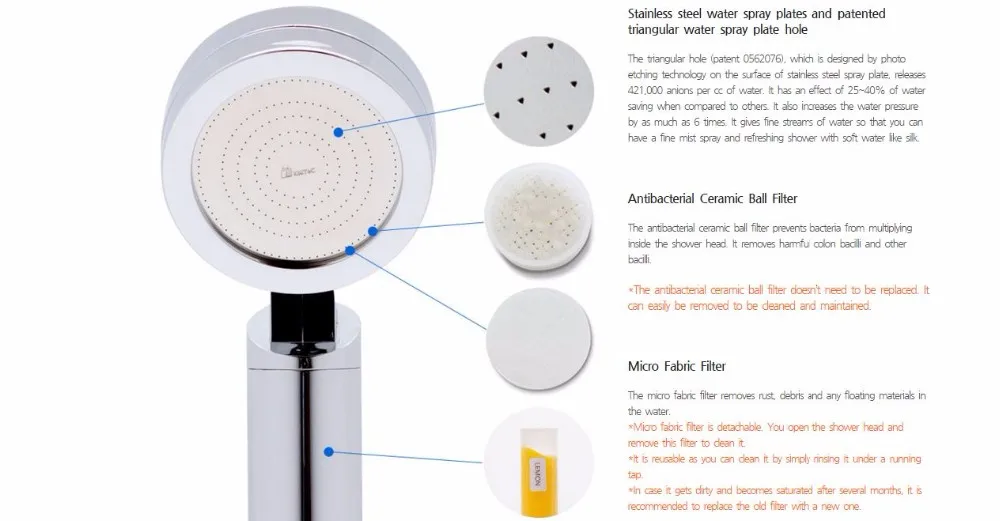 As9000rb (aroma Sense 9000 Shower Head Matt Black Shower Head) Made In