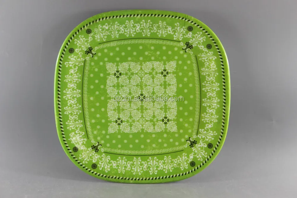Food Grade Melamine Hotel Dinnerware Plastic Round Dish 12"