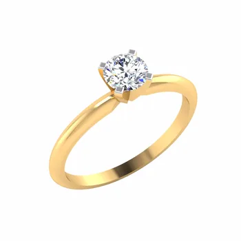 14k Gold Indian Traditional Ring For Women With Certified Diamond