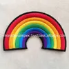 Rain Bow Embroidery Patches Natural Embroidery Badges 7 Colour Embroidery Patches
