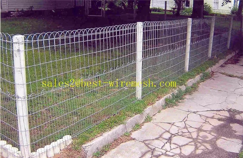 Green Vinyl Coated Welded Wire Mesh Double Loop Fencing For Boundary