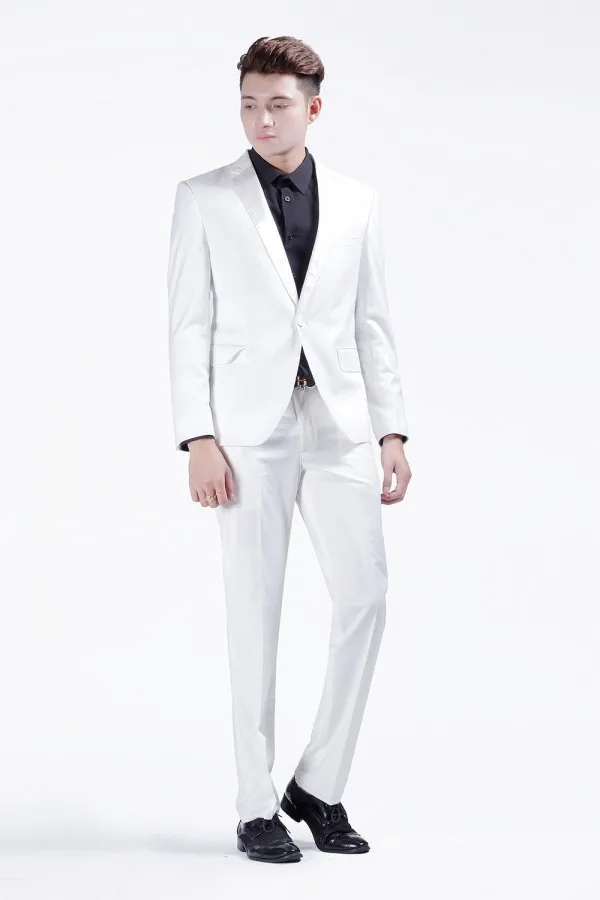 white formal attire for men