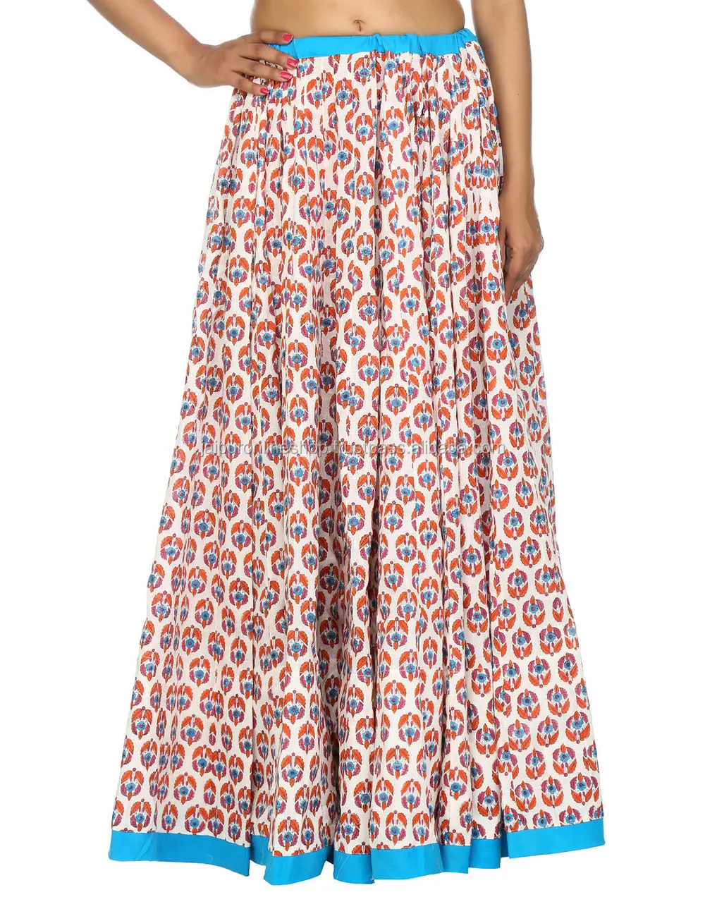 Buy Full Designer Anarkali Style Indian Long Skirts Online - Buy ...