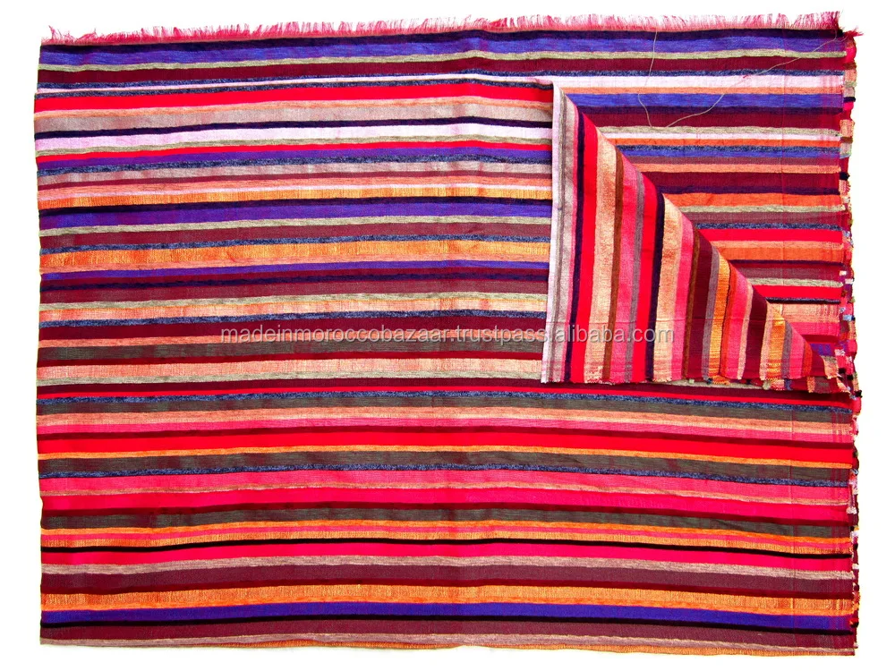 Gorgeous Moroccan Hand Loomed Cactus Silk Throws Bedspreads 280 Cm X Gorgeous Moroccan Hand Loomed Cactus Silk Throws Bedspreads 280 Cm X 180