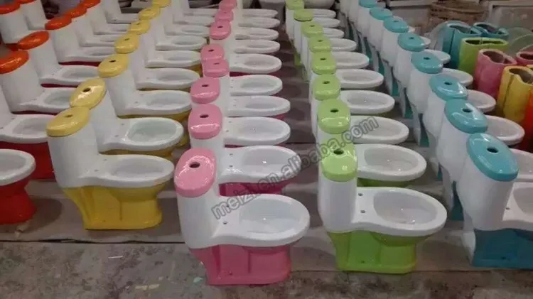 Black colorful washdown kids toilet sizes