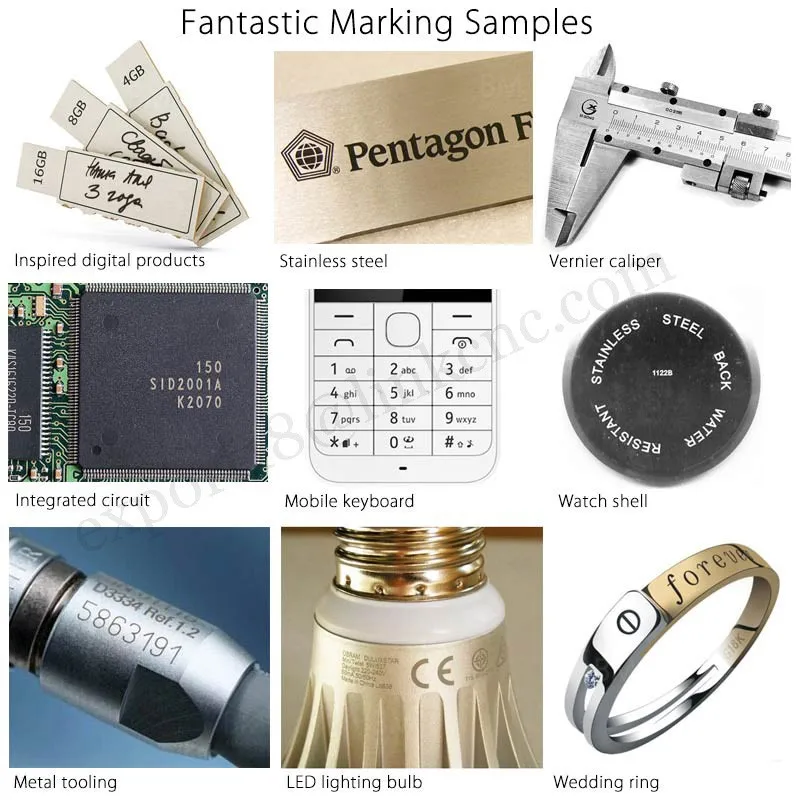 Bird Ring Engraving Metal Marking / CNC Fiber Marking Machine with High Precision