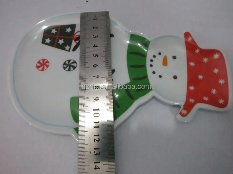 Melamine Xmas Snowman plate Christmas Dishes