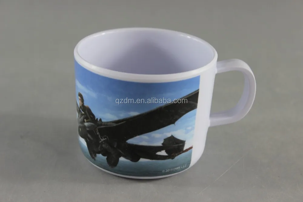 Cool Design Melamine Milk Cup With Handle For Boy