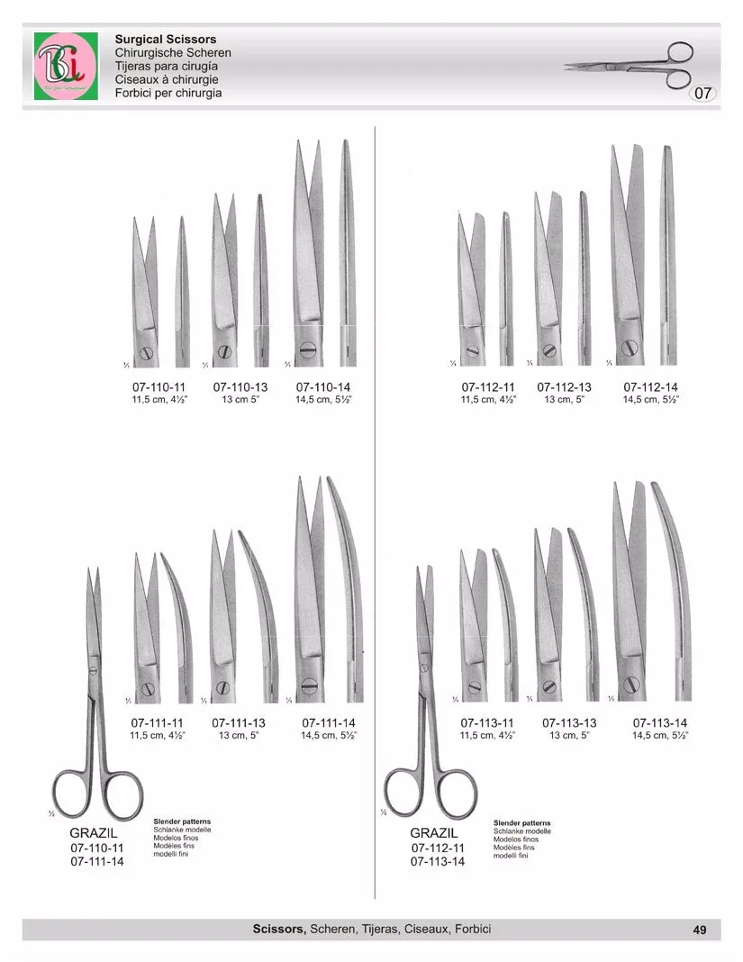 All Types Of Surgical Scissors - Buy Surgical Dressing Scissors ...